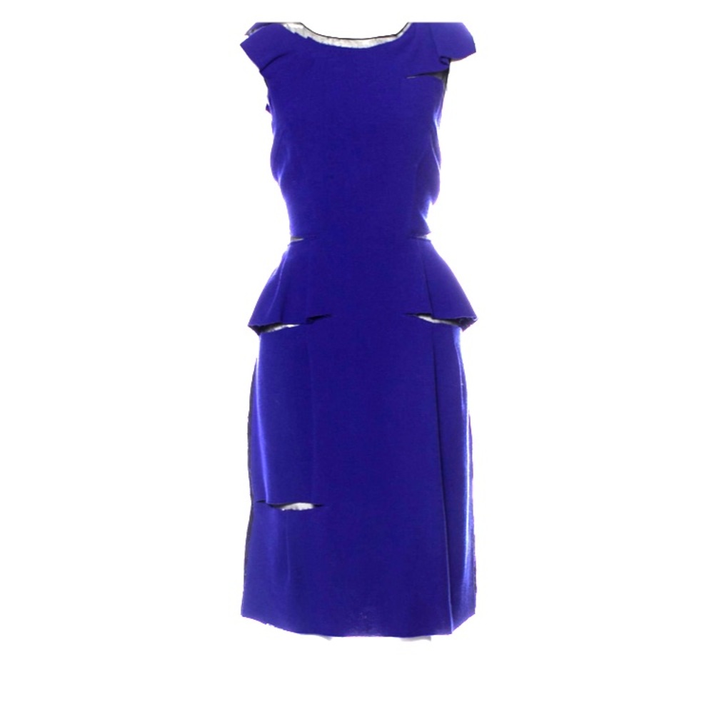 Edgy Classic Peplum Cocktail Dress